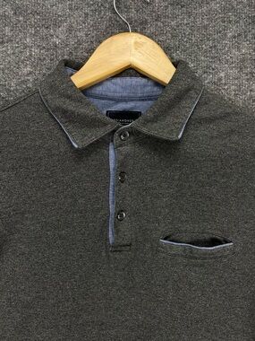 7 Diamonds Polo Shirt Men’s L Heather Gray Cotton Stretch